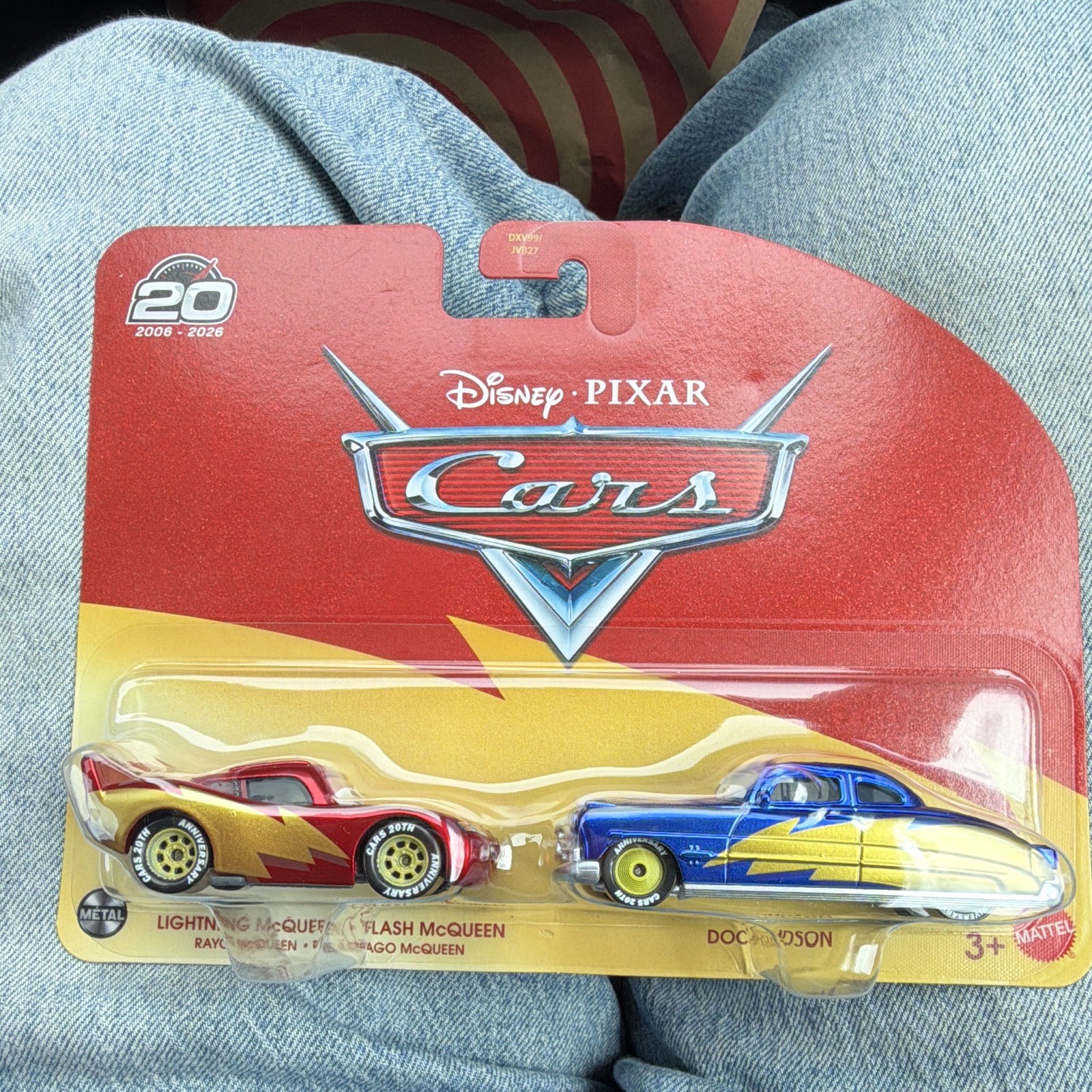 Mattel Disney Pixar Cars 20th Anniversary Lightning McQueen Doc Hudson 2-Pack
