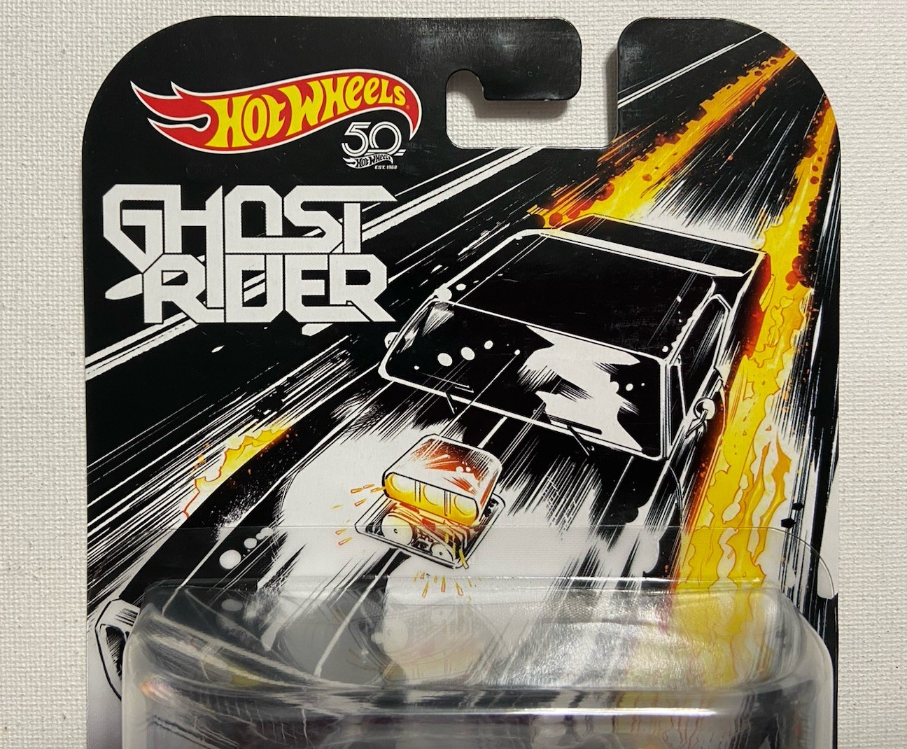 Hot Wheels Premium Retro Entertainment Marvel GHOST RIDER Charger 3/5 Mattel
