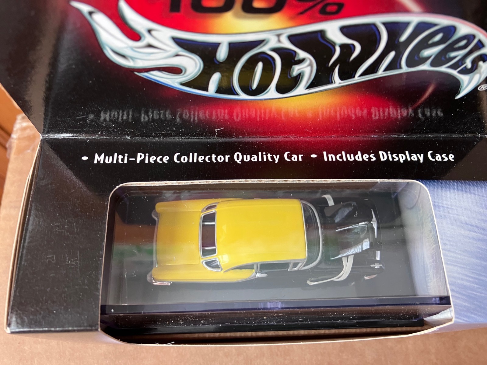 100% Hot Wheels Black Box ’57 Oldsmobile 1/64 Limited Edition Black and Yellow