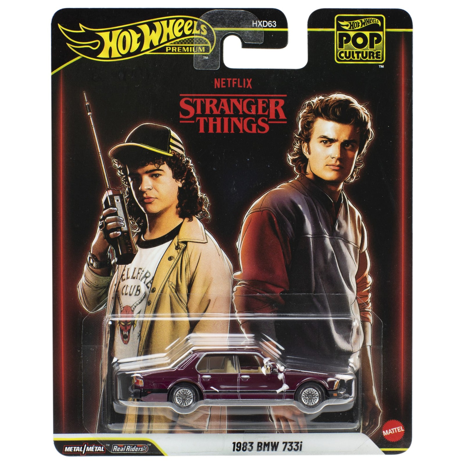 2025 Hot Wheels Premium Pop Culture Stranger Things 1983 BMW 733i Maroon – NEW!