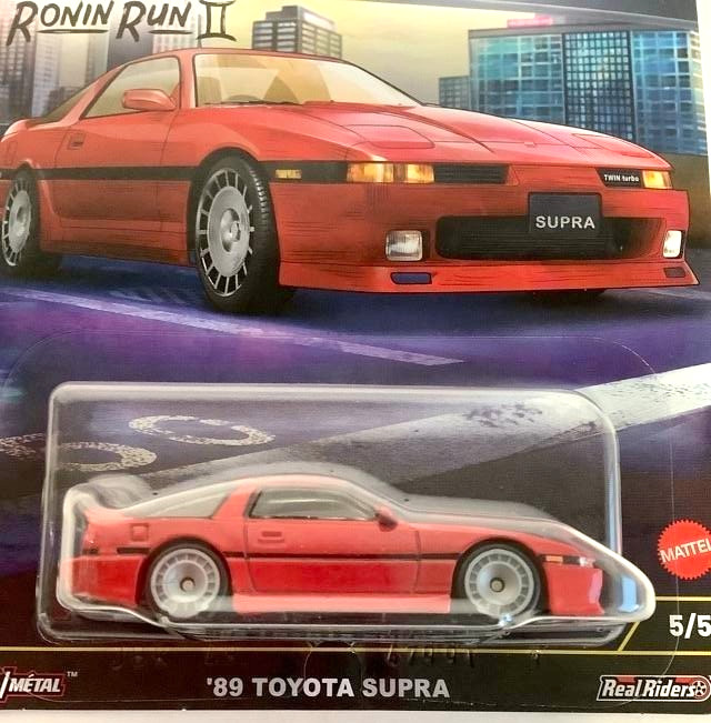 NEW Hot Wheels Car Culture Ronin Run 2 II ’89 TOYOTA SUPRA 1:64 JBK90 Diecast