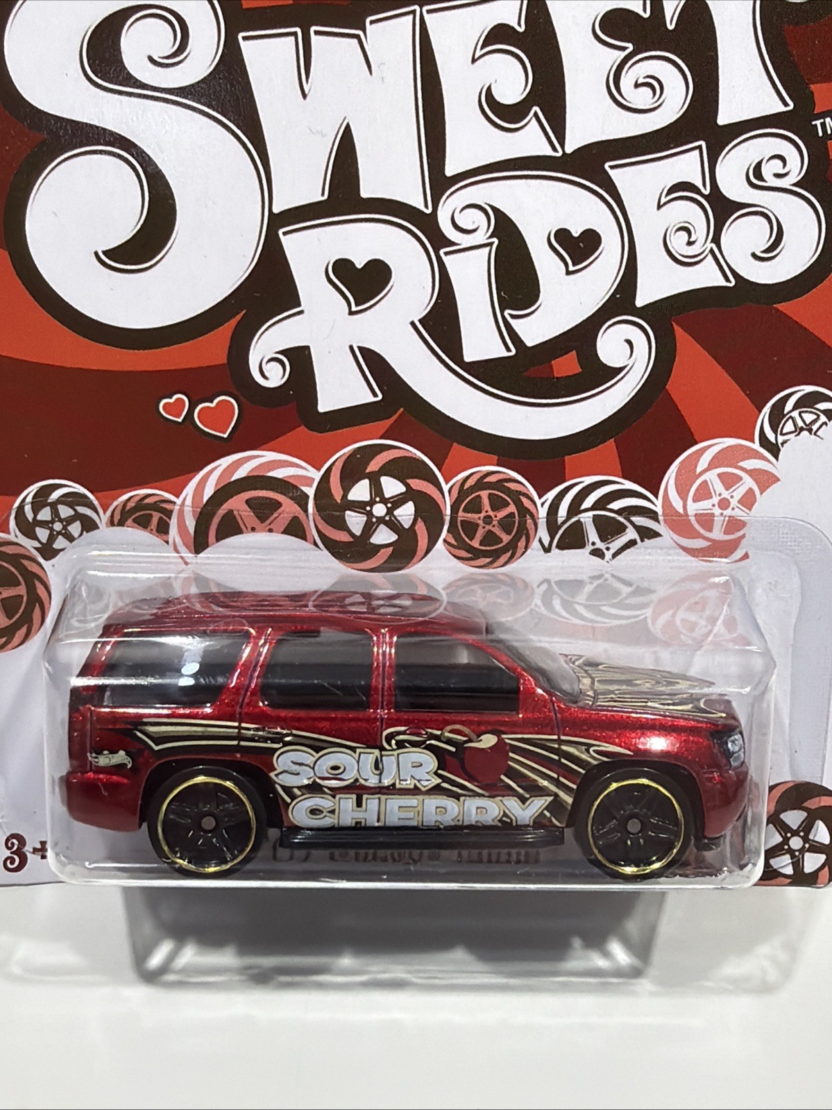 Hot Wheels Kroger Valentines Day Sweet Rides ’07 Chevy Tahoe Sour Cherry HC52