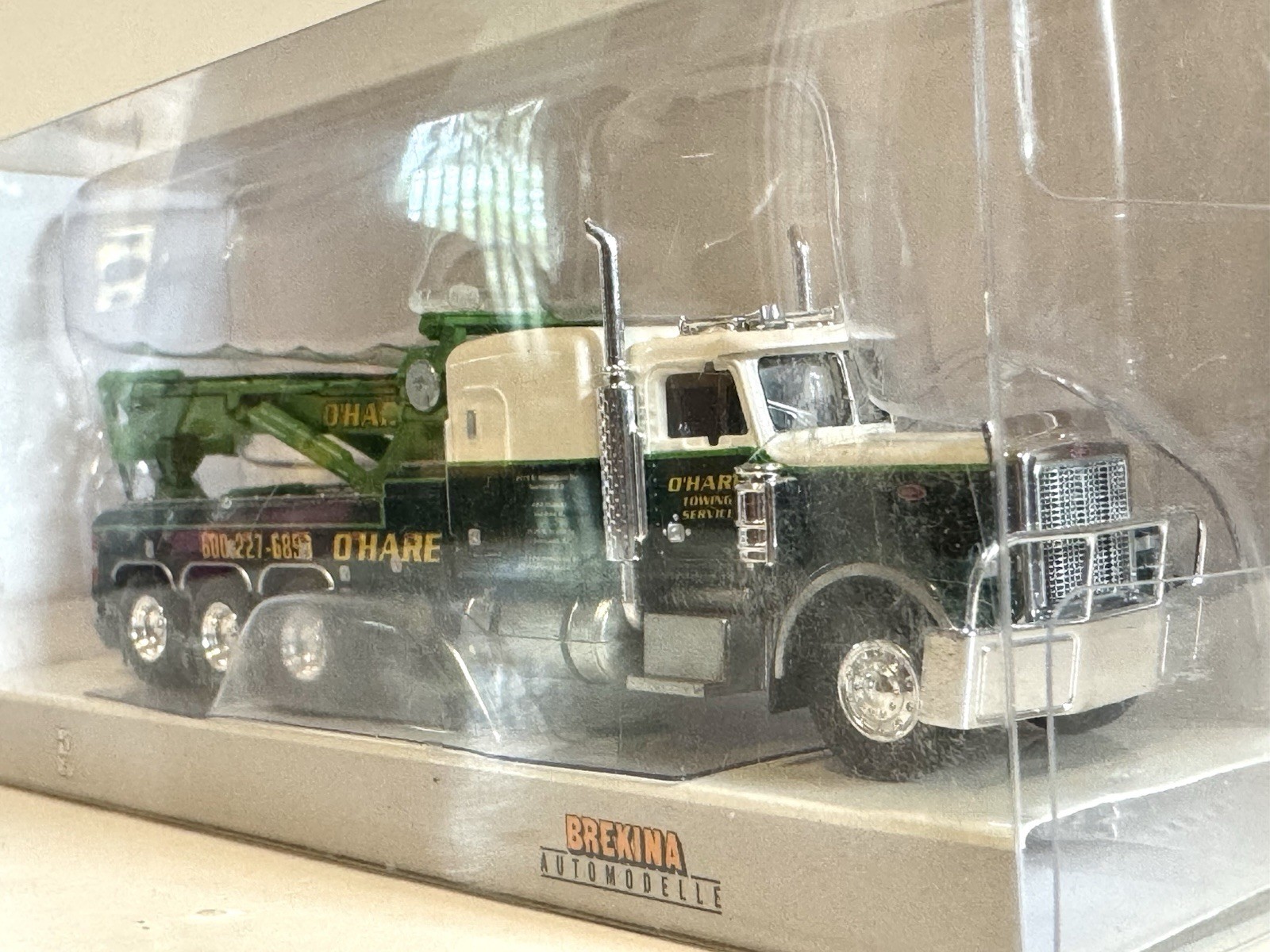 Rare! 1/87 BREKINA Peterbilt 359 379 389 Rotator Heavy Wrecker Tow Truck O’HARE