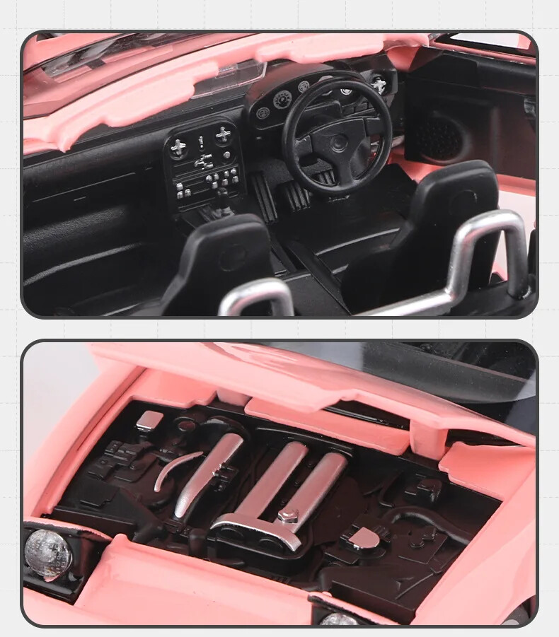 1:32 Scale Mazda Miata MX-5 Alloy Sports Model Diecast Car With Sound And Light