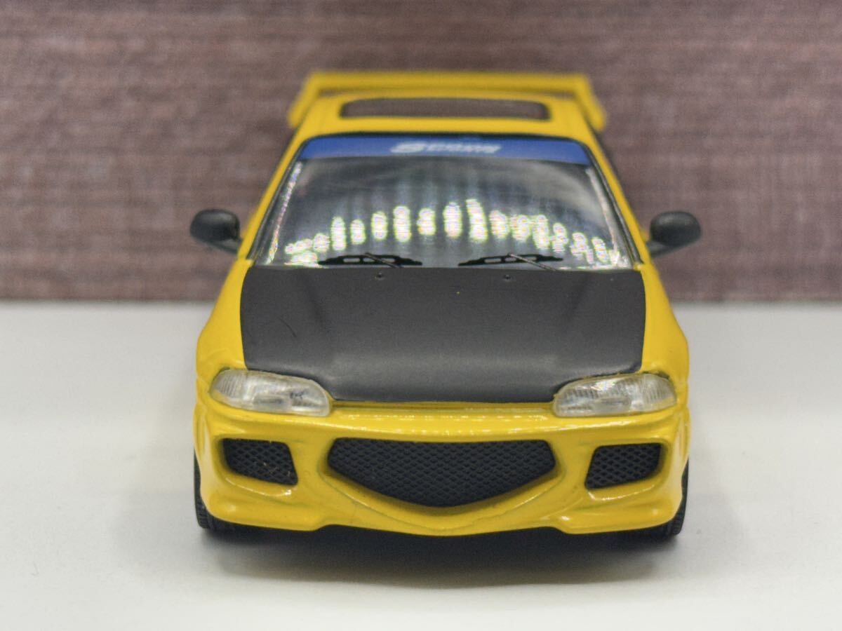 Yes Ixo 1/43 Honda Civic Ej1 Coupe 1995 Yellow Mini Car