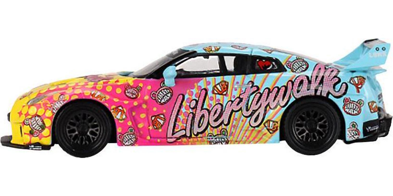 Nissan 35GT-RR Ver.1 LB-Silhouette Works GT Light Blue and Yellow with Graphics