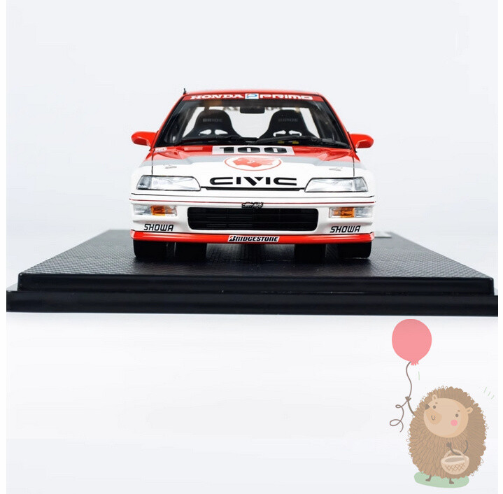 IG 1/18 Honda CIVIC EF9 SiR Resin Model Car Diecast Hobby Gifts Collection White
