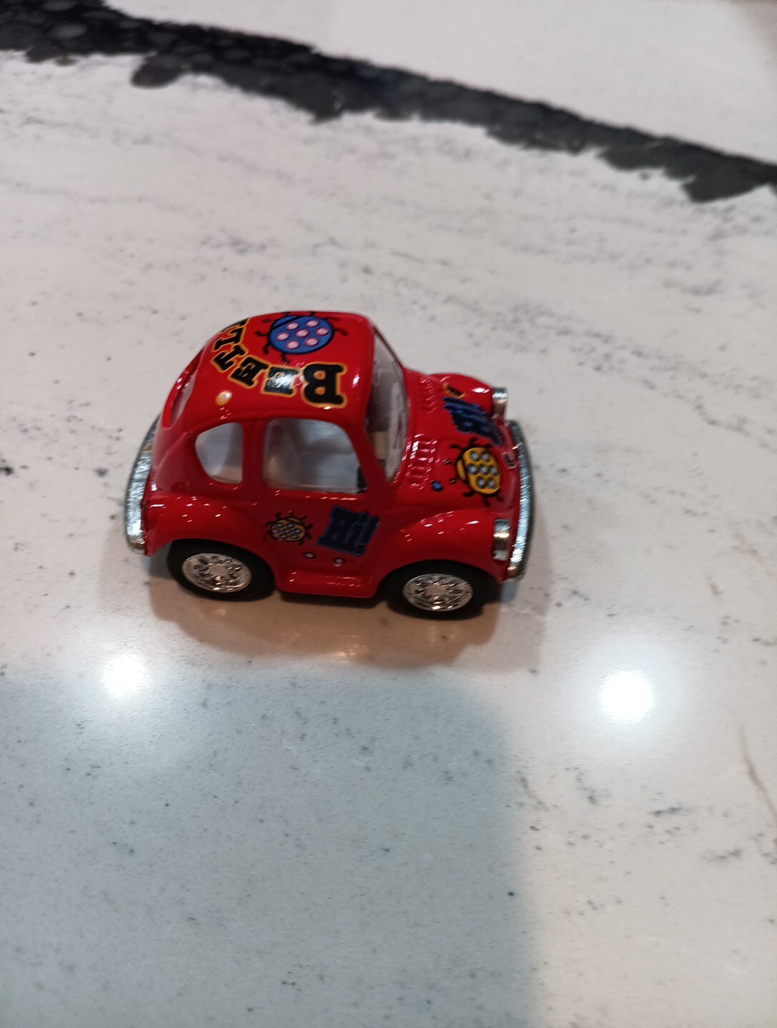 Red Kintoy Pullback Action Volkswagen VW Beetle Free Shipping! H009