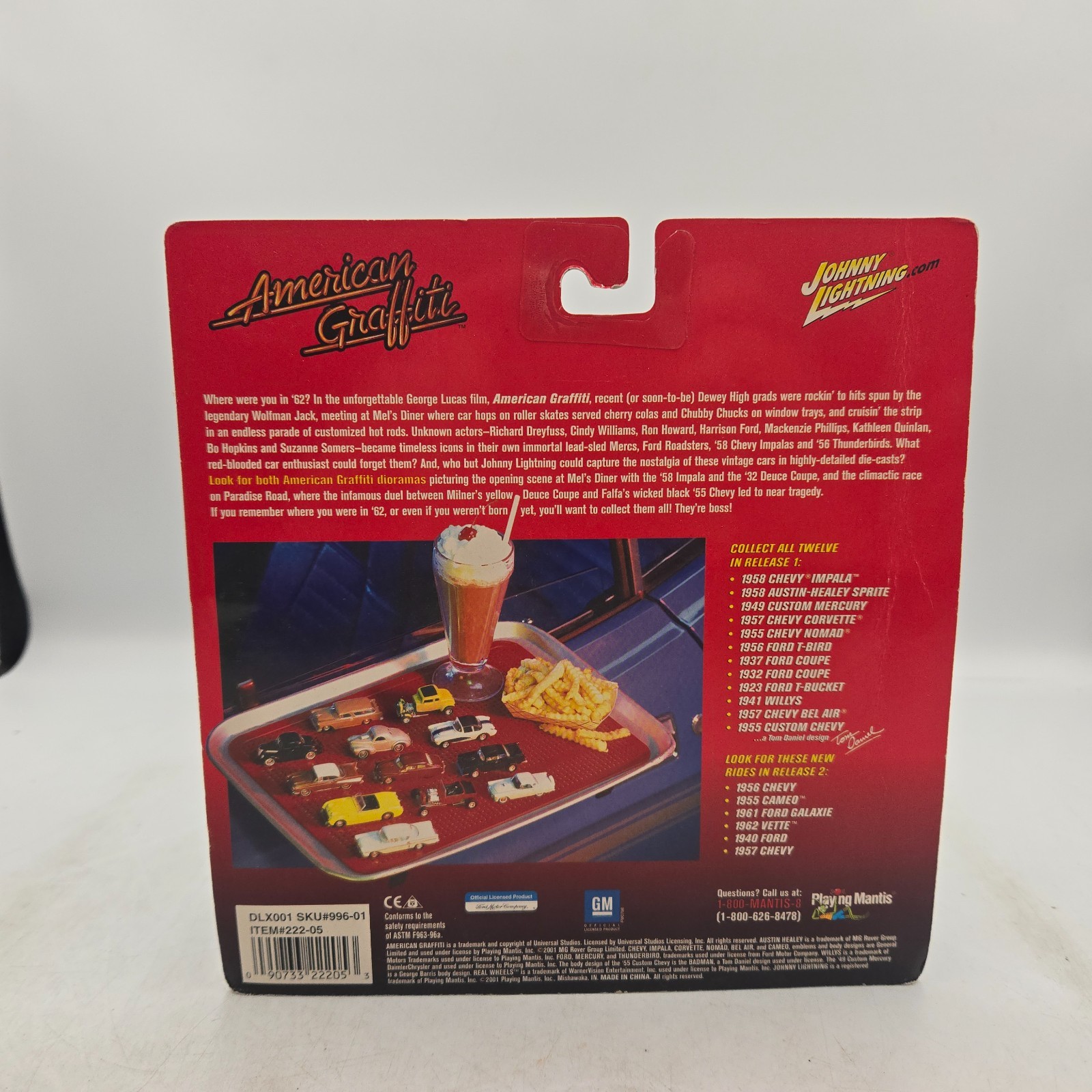 Johnny Lightning American Graffiti “Racing on Paradise Road” diorama set