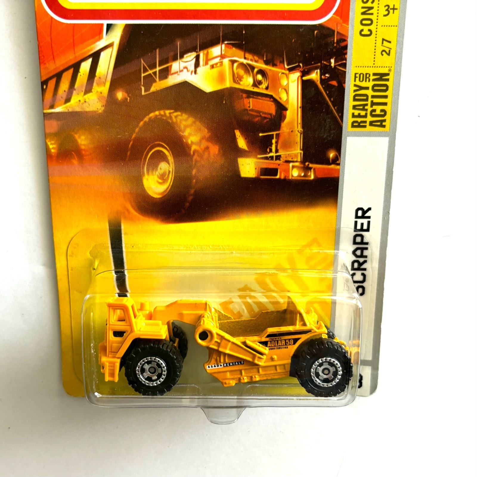 MATCHBOX Scraper 58 construction yellow 2008