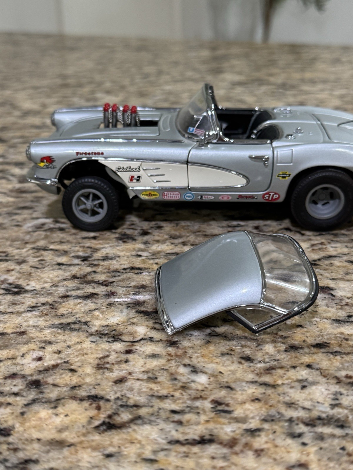 Danbury Mint 1961 Chevrolet Corvette “Gasser” 1:24 Scale – NOT COMPLETE