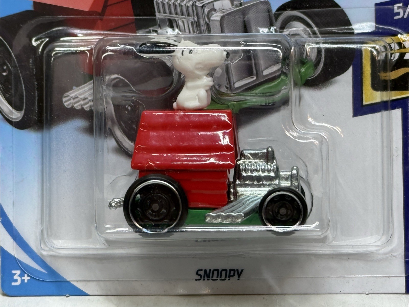 Hot Wheels Peanuts Snoopy HW Screen Time 5/10 25/365 50th Anniversary Card RARE