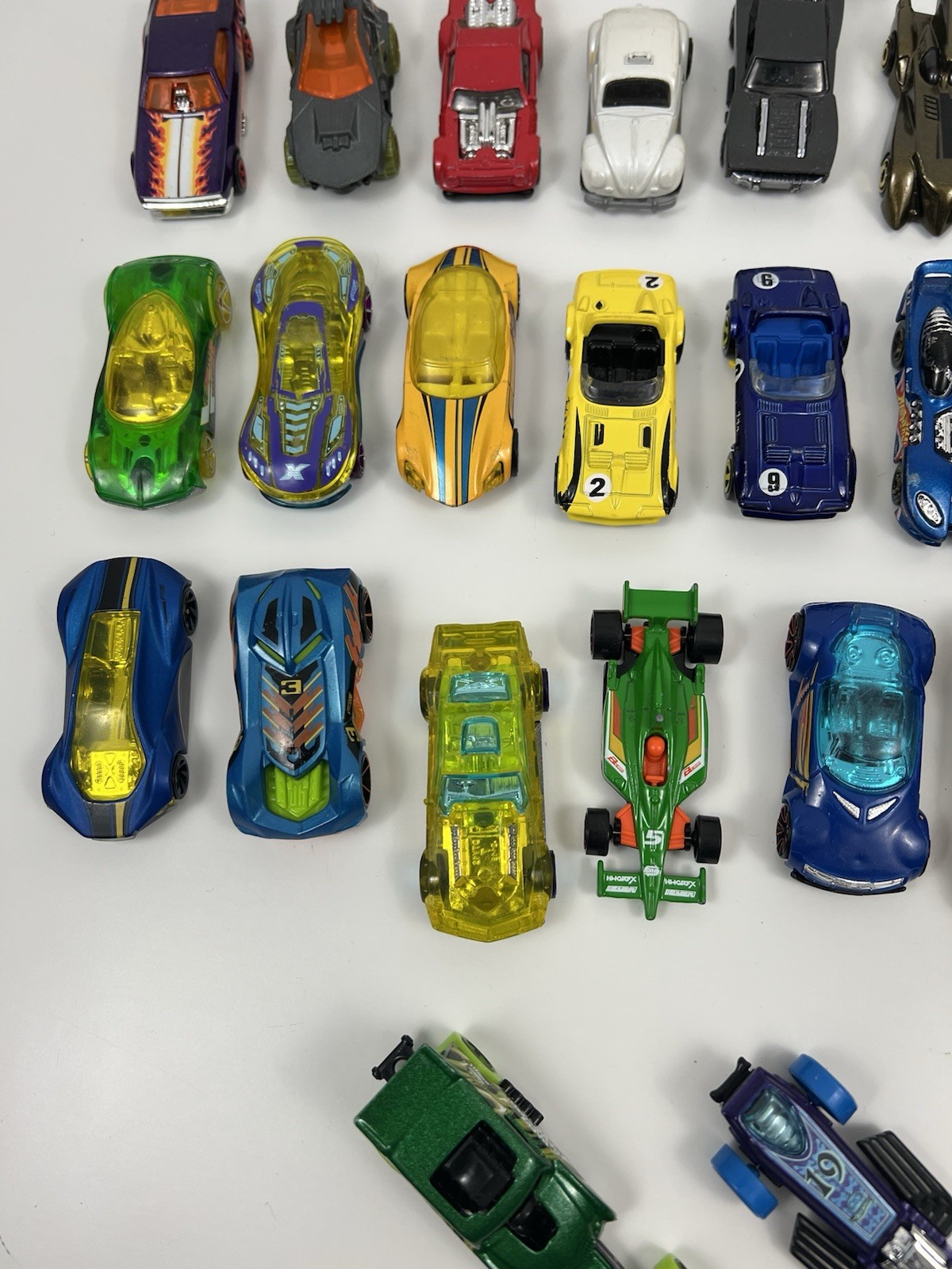 Hot Wheels Matchbox Mixed Lot Of 46 Race Car Style Metal Die Cast Vehicles Loose