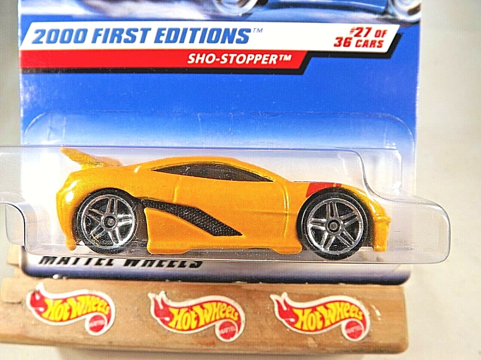 2000 Hot Wheels #87 First Editions 27/36 SHO-STOPPER Yellow w/Chrome Pr5 Sp-Vari