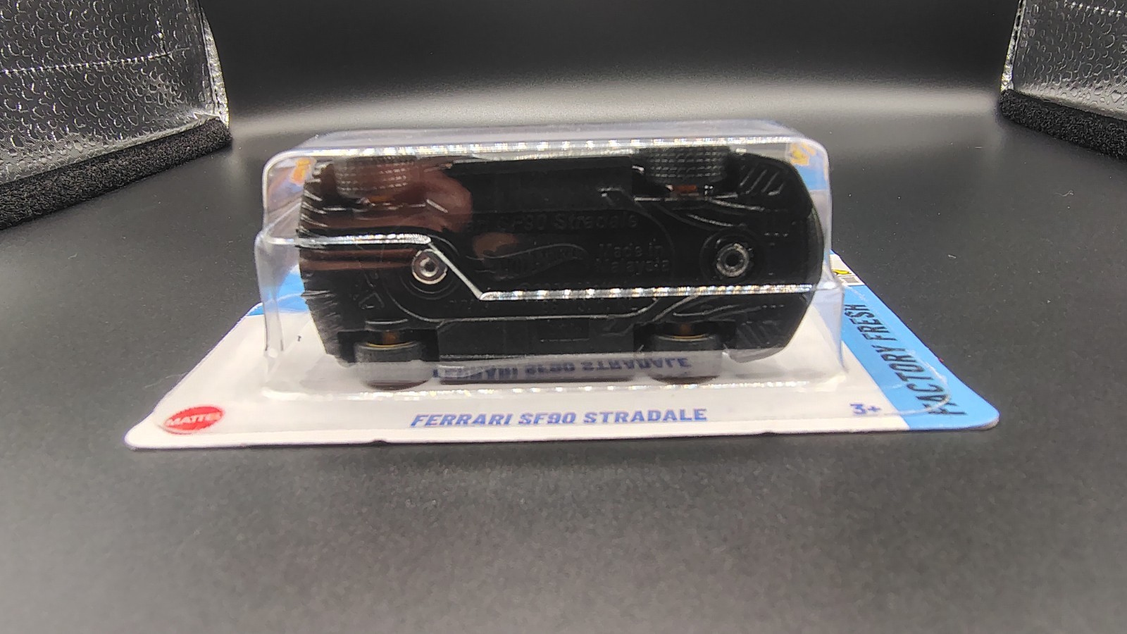 Hot Wheels Wheel Swap Ferrari SF90 Stradale (Grey) 6SPB Wheels NoScalpCustoms