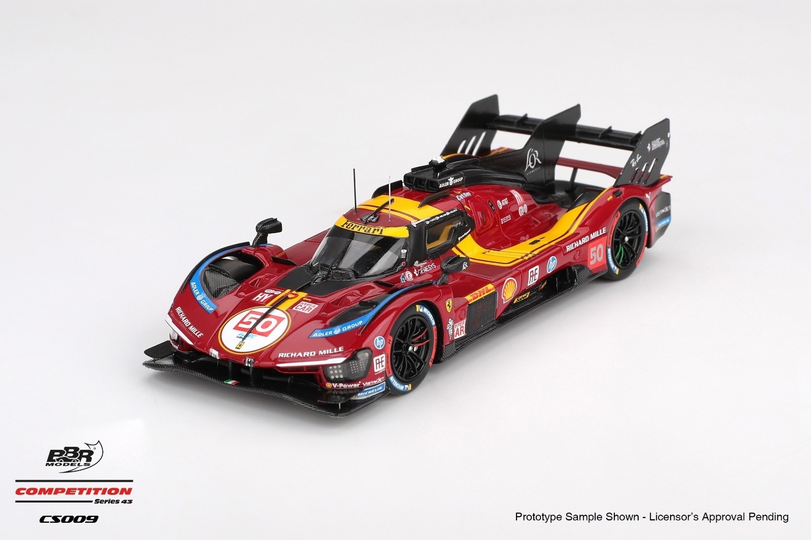 BBR Models Ferrari 499P #50 – AF Corse – 2025 WEC Qatar 1:43 Diecast Car CS009