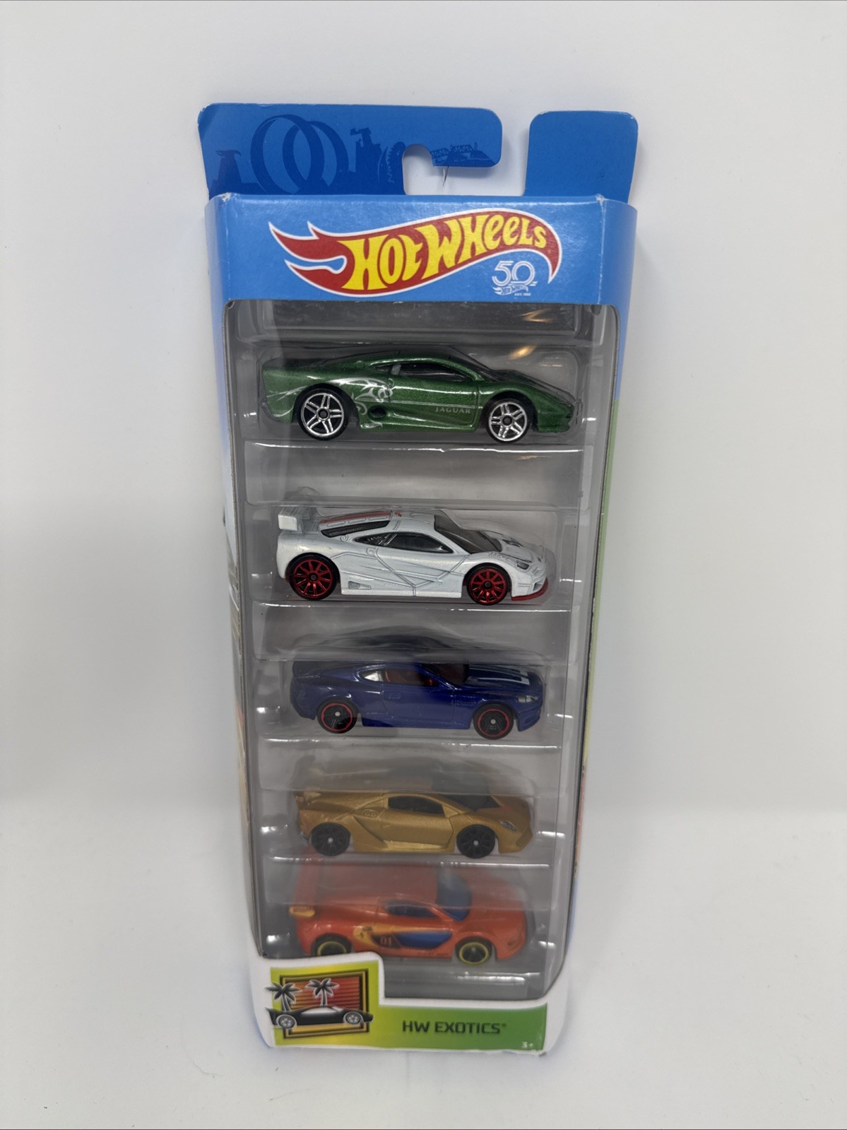 Hot Wheels HW Exotics (2017) Mattel Toy Car 5-Pack Box Set