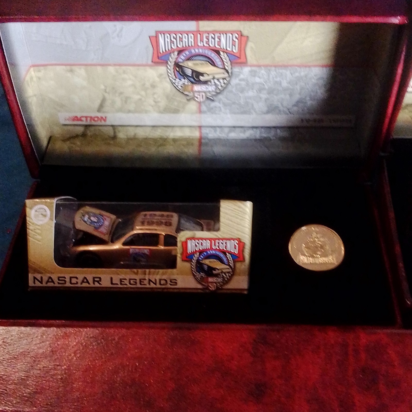 Action NASCAR 50th Anniversary Gold Diecast Car 1:64 Adult Collectible