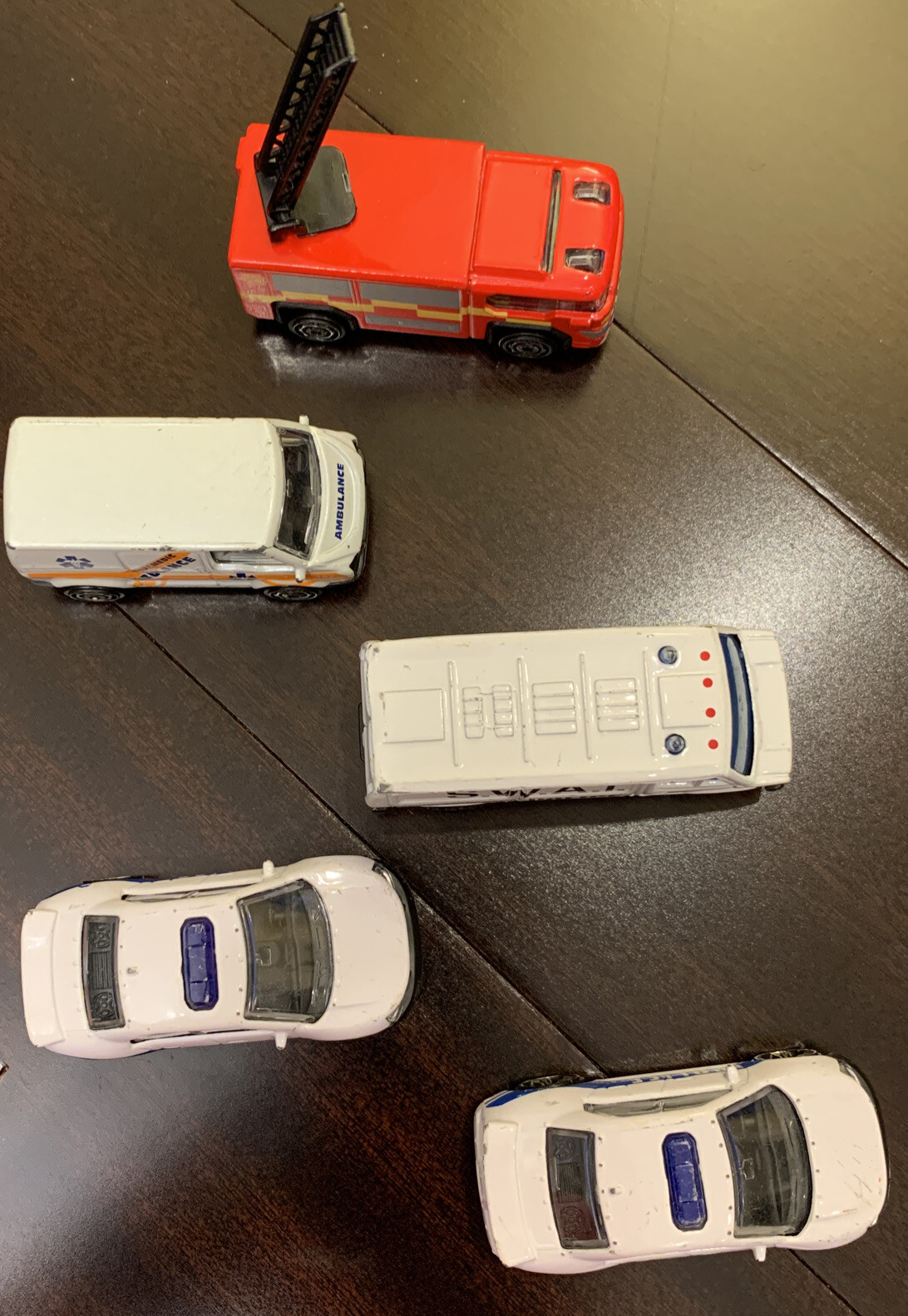 Teamsterz and Welly Police, S.W.A.T Police, Fire & Rescue, Ambulance Die Cast