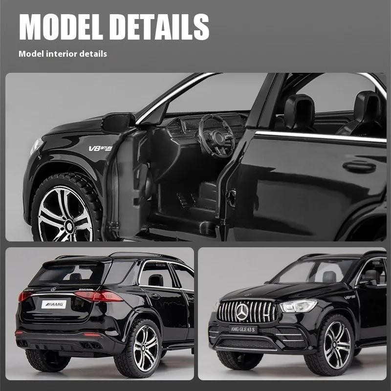 1:32 Scale Mercedes AMG GLE63 Alloy Diecast SUV Car Model Sound/Light Gift NEW