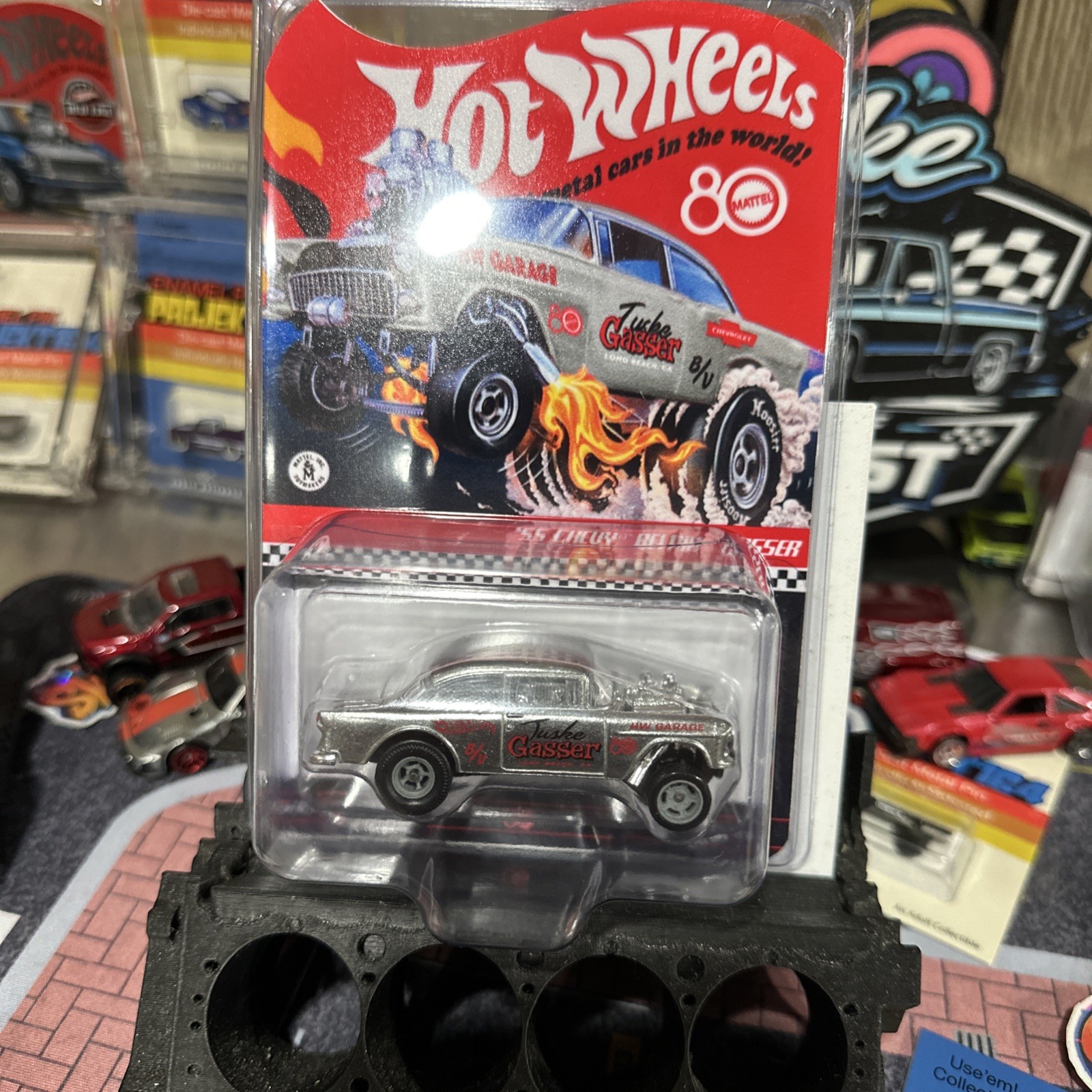 hot wheels 55 chevy bel air gasser zamac