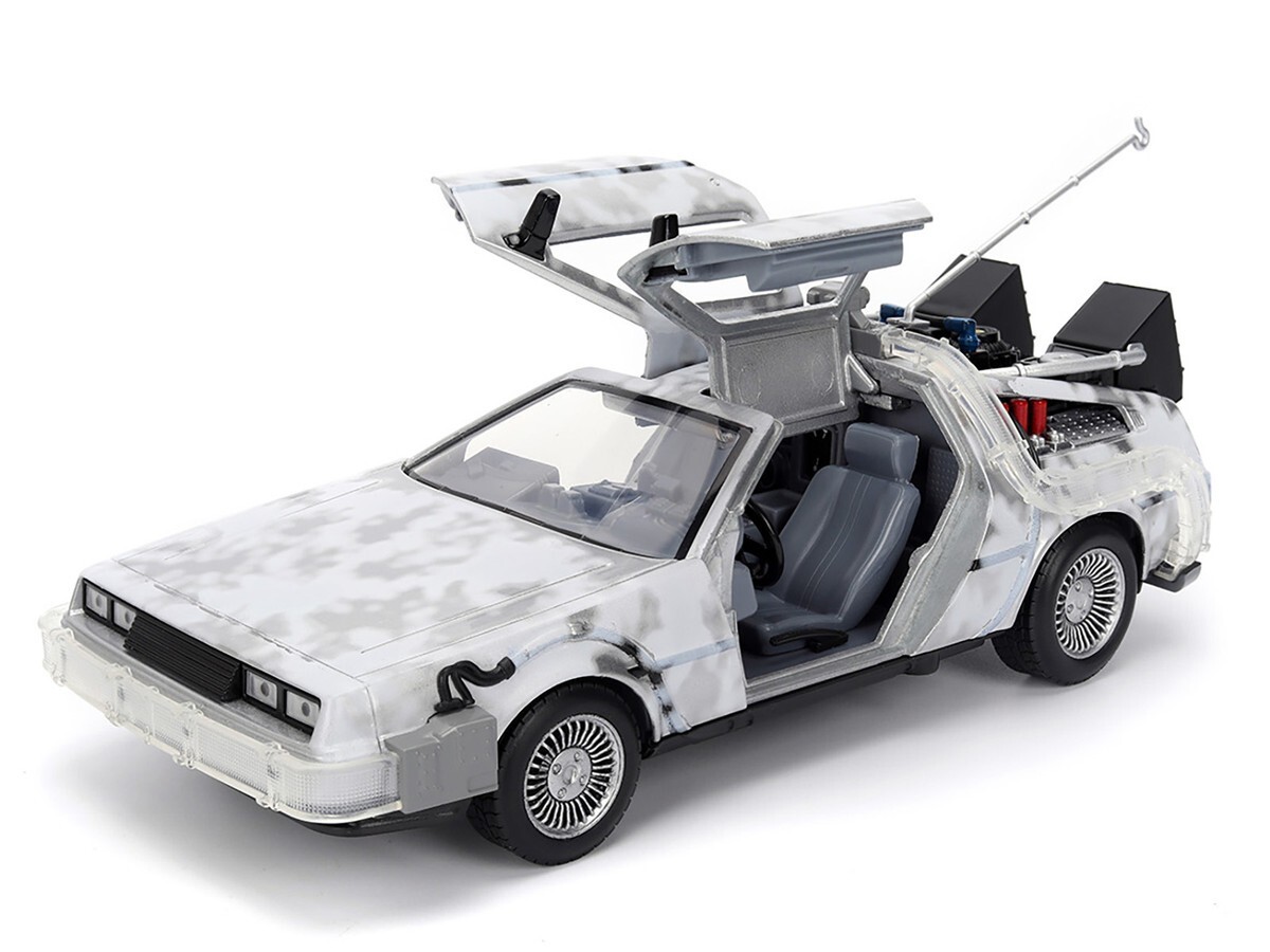 JADA BACK TO THE FUTURE DMC DELOREAN TIME MACHINE 1/24 FROSTED VERSION 36145