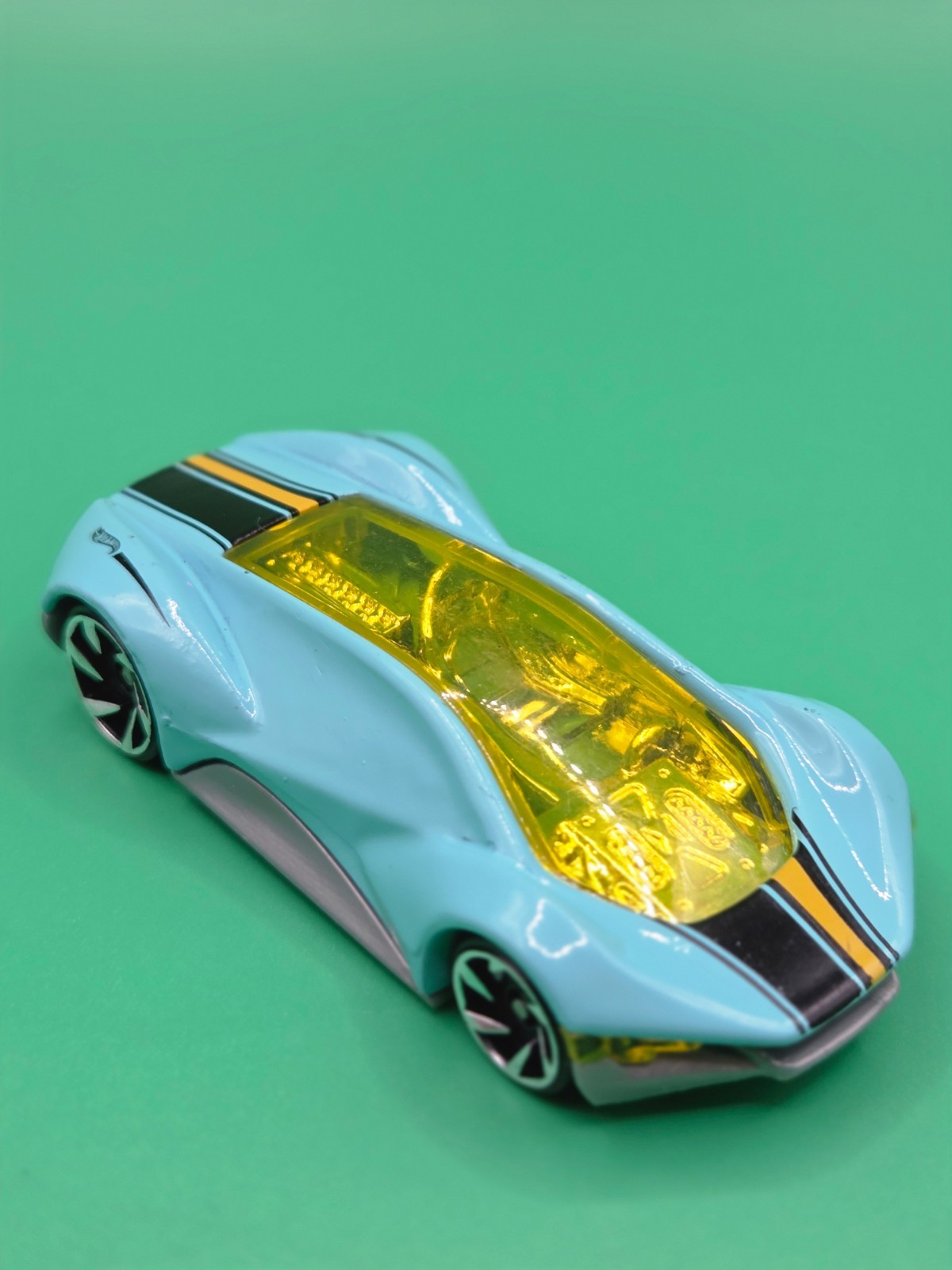 Hot Wheels Exotique FJV81 Light Blue Yellow Canopy 2019 Loose Mattel Malaysia