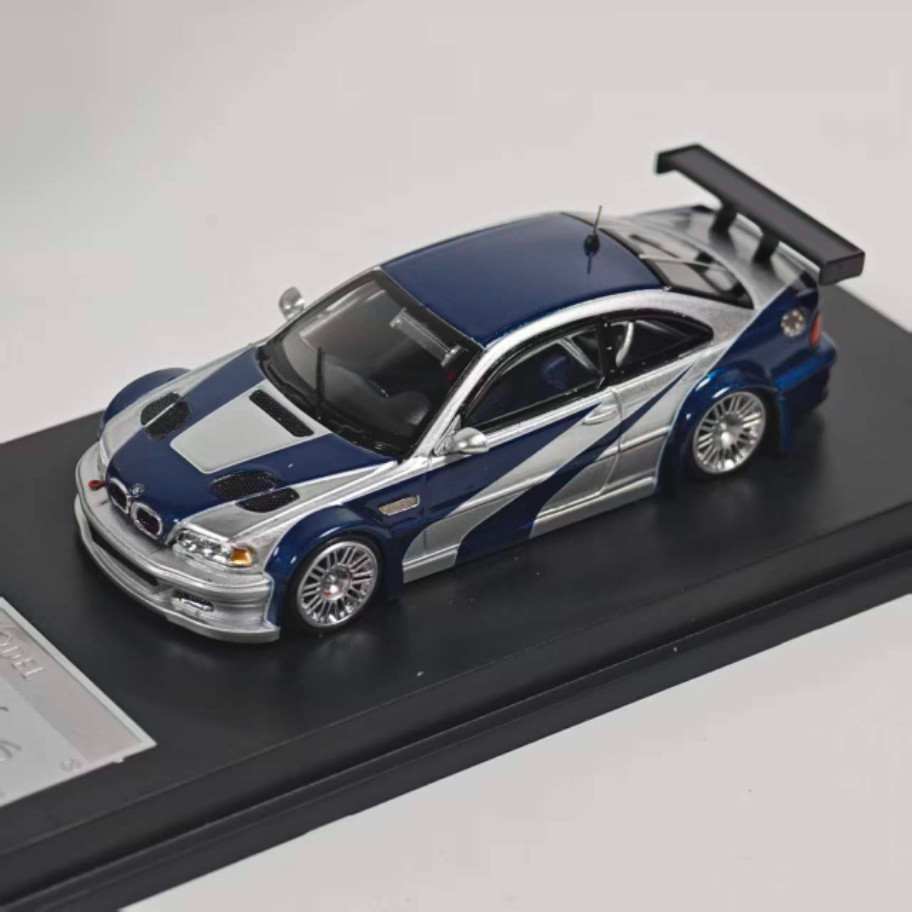 MJ 1:64 BMW M3 GTR NSF Need for Speed Diecast Coating Alloy Car Model Gift Home