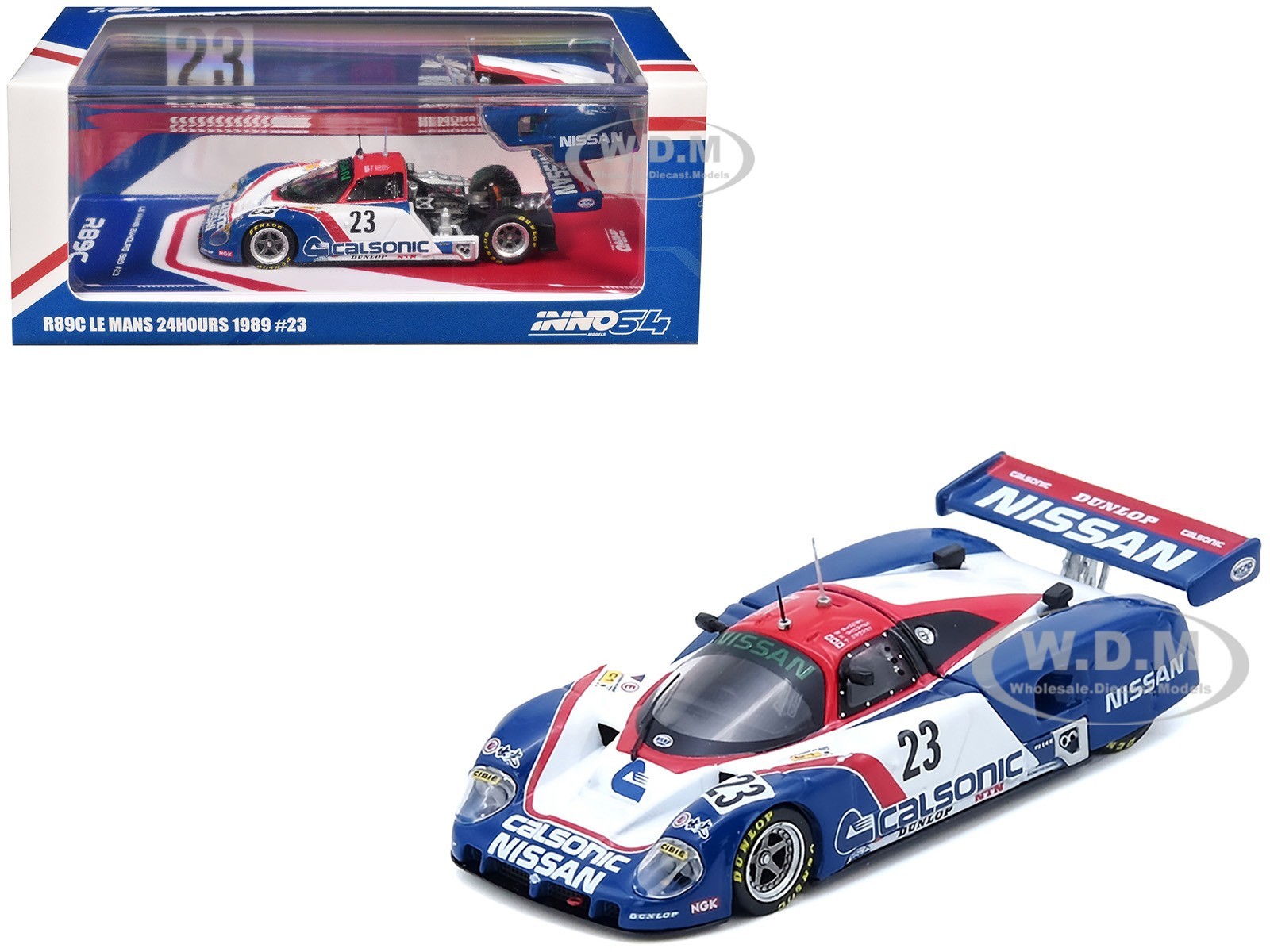 NISSAN R89C #23 “24H OF LE MANS” (1989) 1/64 BY INNO MODELS IN64-R89C-89LM23