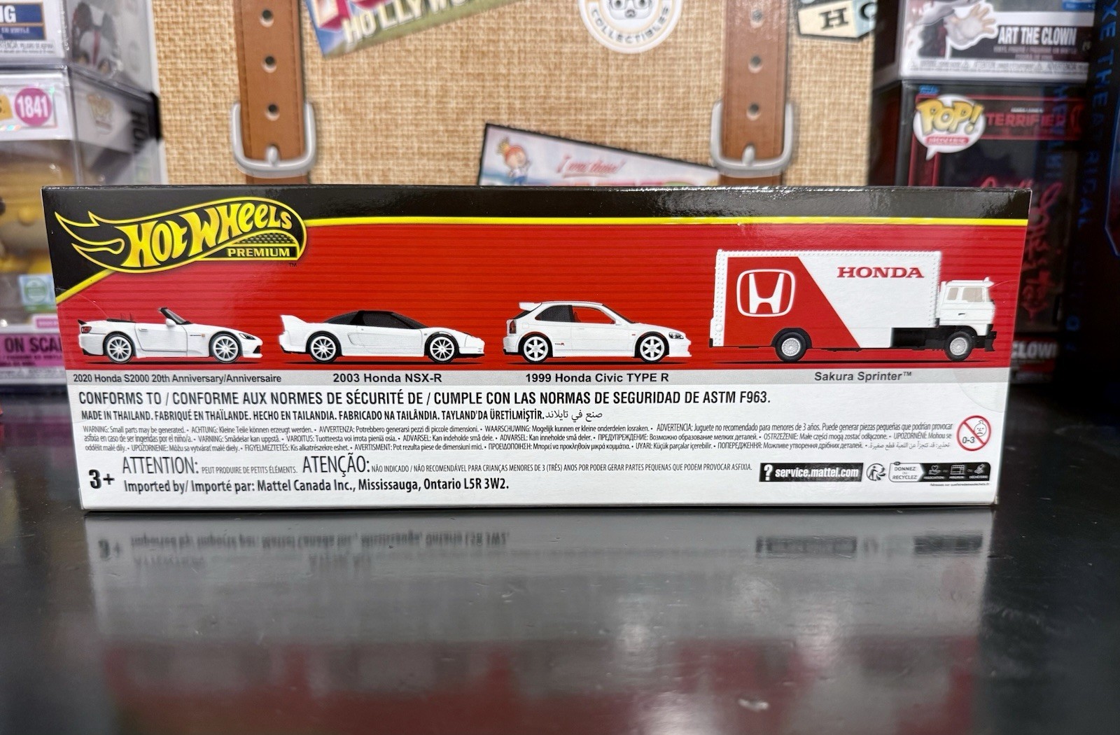 Hot Wheels 2025 Premium Collector Diorama Honda Set Civic Type-R, NSX-R, S2000