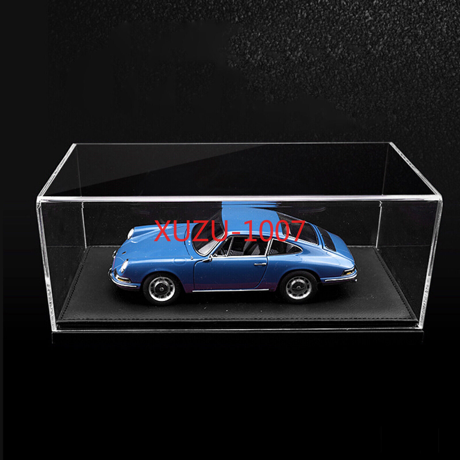 Diorama Acrylic Display Case Show Case With PU Leather Base For 1/18 Car Model