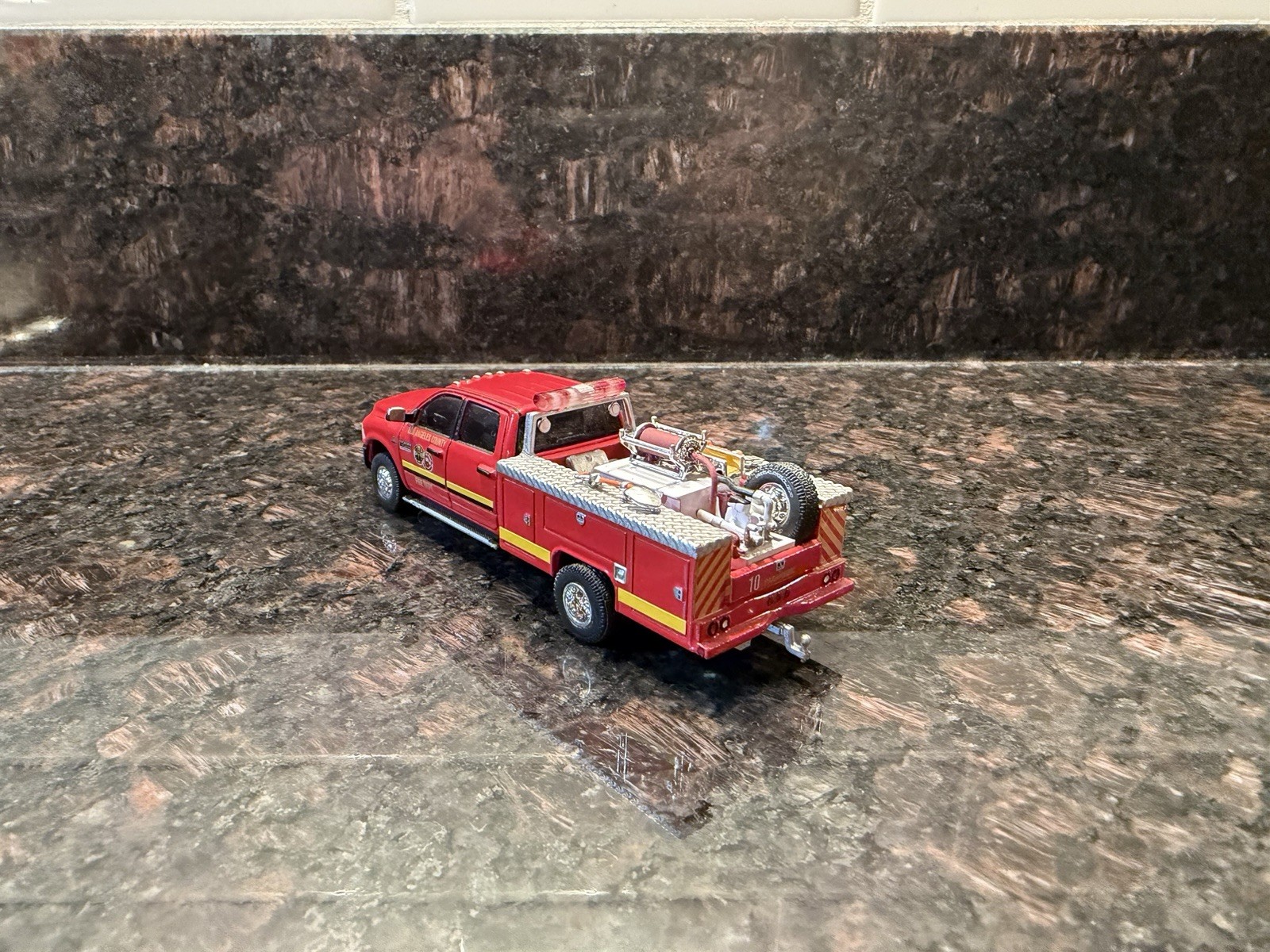 Code 3 Collectibles Custom Los Angeles County Fire Rescue Dodge RAM Brush Unit