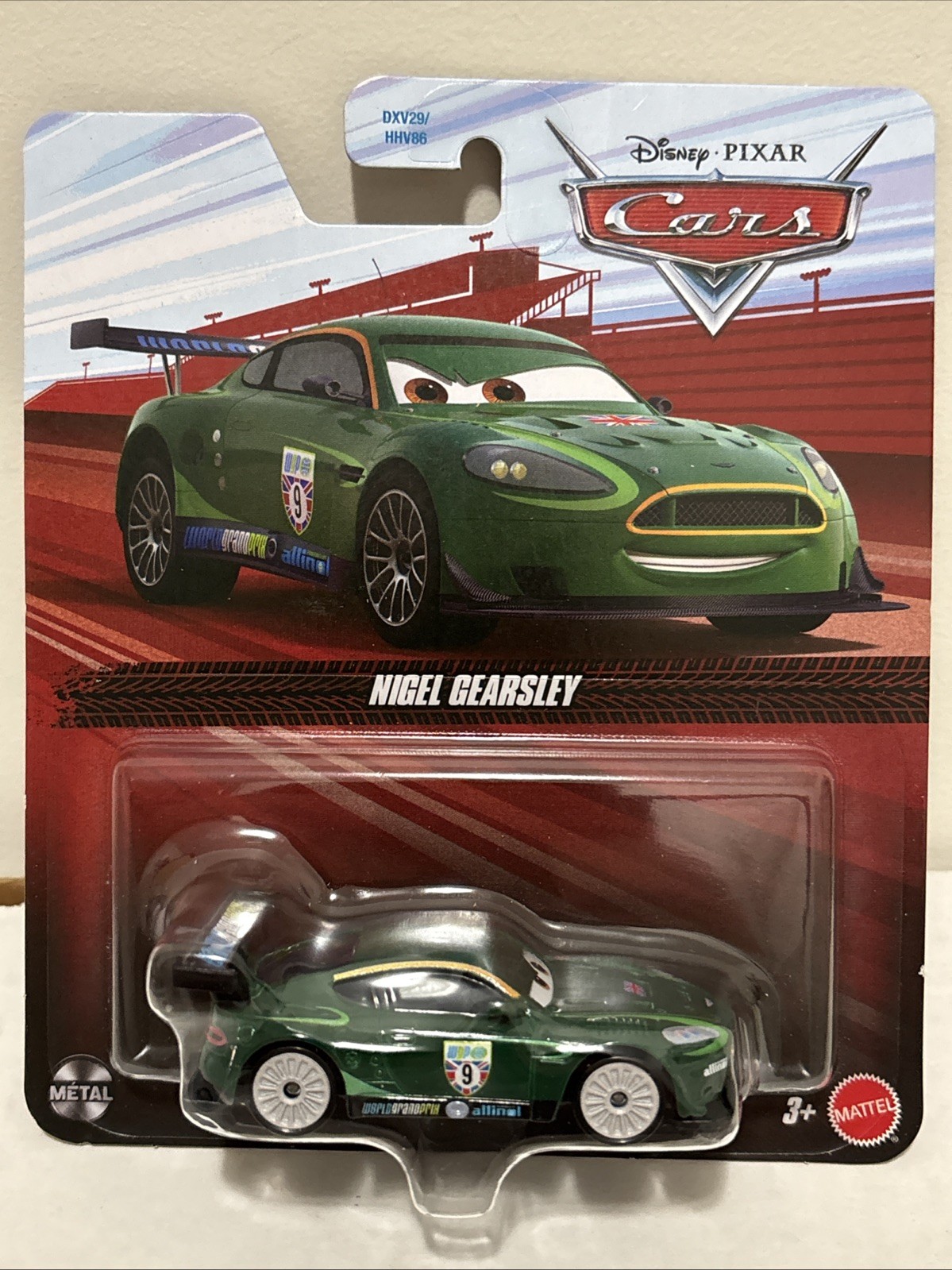 Disney Pixar Cars Nigel Gearsley United Kingdom 9 Green New 1:55