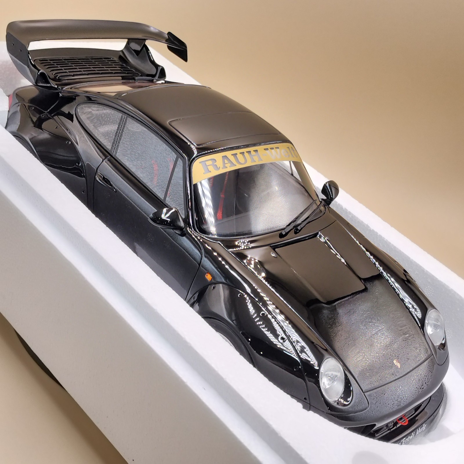 GT Spirit 1/12 Porsche RWB 993 911 Black ZM115 RAUH-Welt Resin Model Big Scale