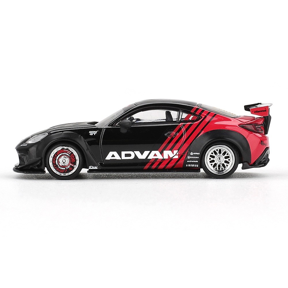 Mini GT 1:64 Toyota GR86 LB Nation Liberty Walk LBWK Advan Black Red MGT01173