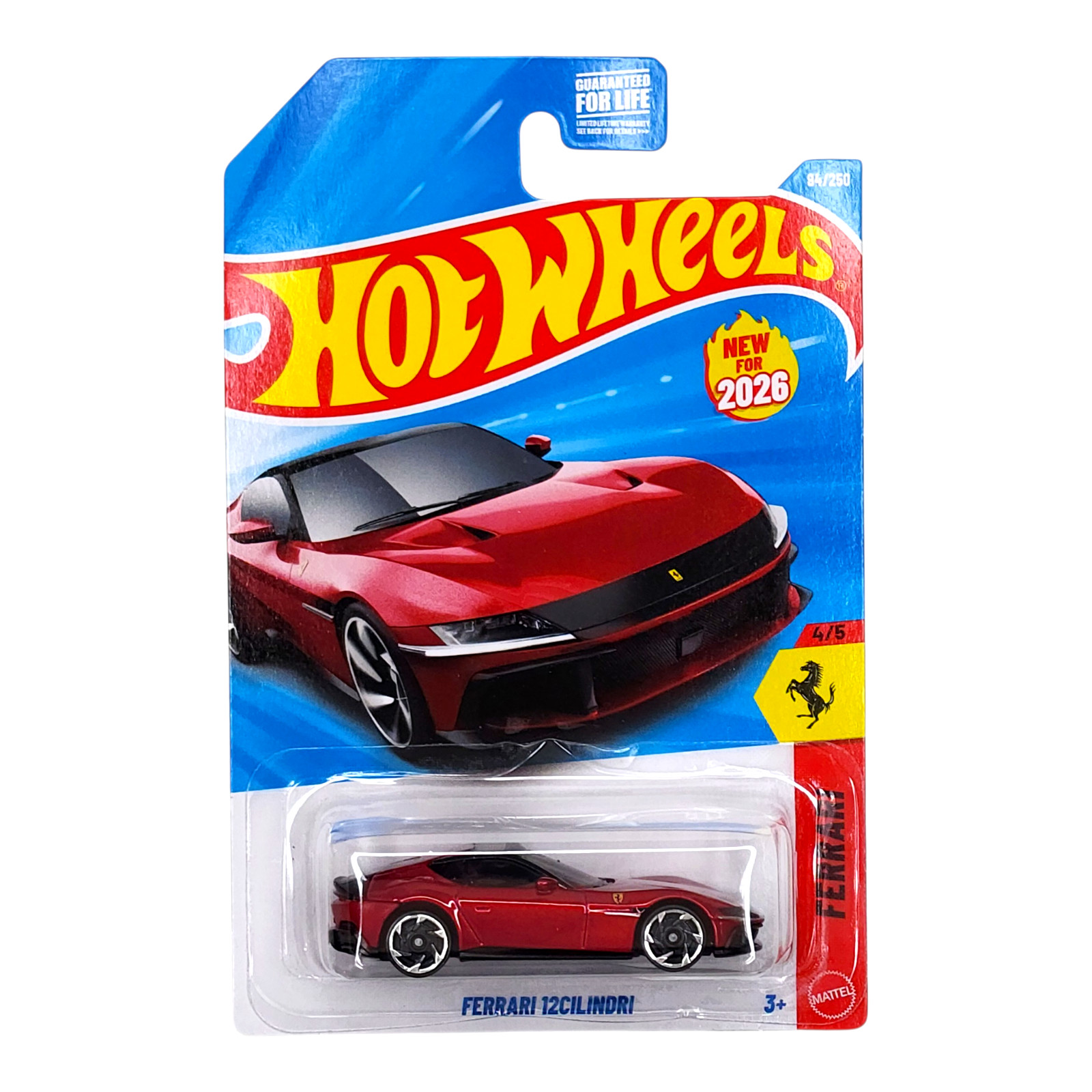 HOTWHEELS Ferrari 12Cilindri Red Ferrari Mainline JJH41 2026
