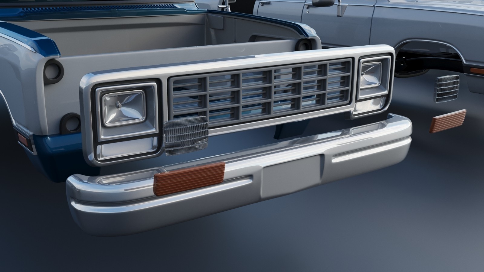3d printed Dodge Ram W350 Crew Cab Dually 1983 model car collectible replica