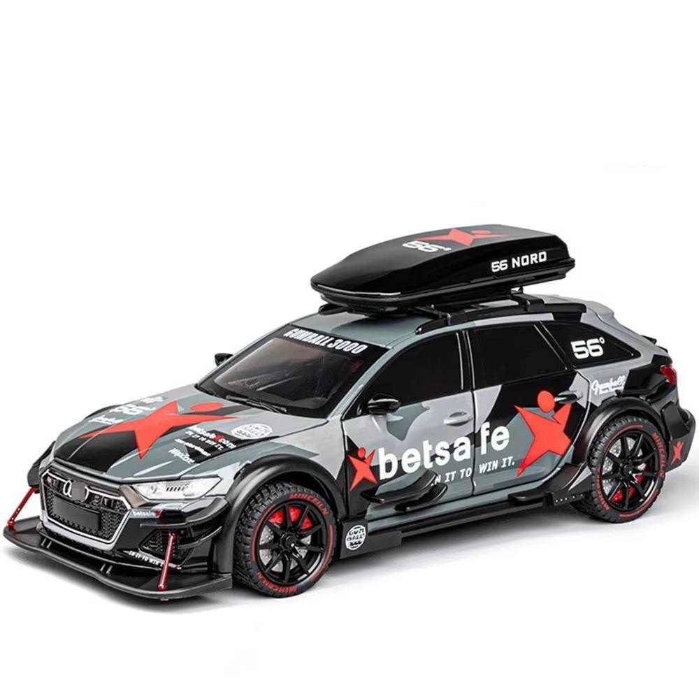 1:24 Audi RS6 Racing Car Diecast Alloy Metal Vehicle Model Collection Gift NEW