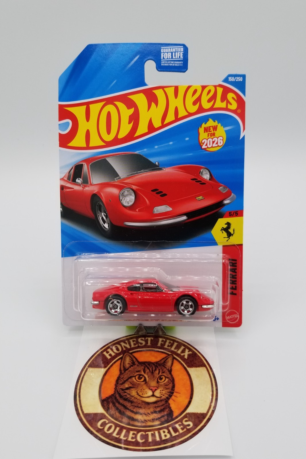 2026 Hot wheels Ferrari Dino 206 GT Red #150