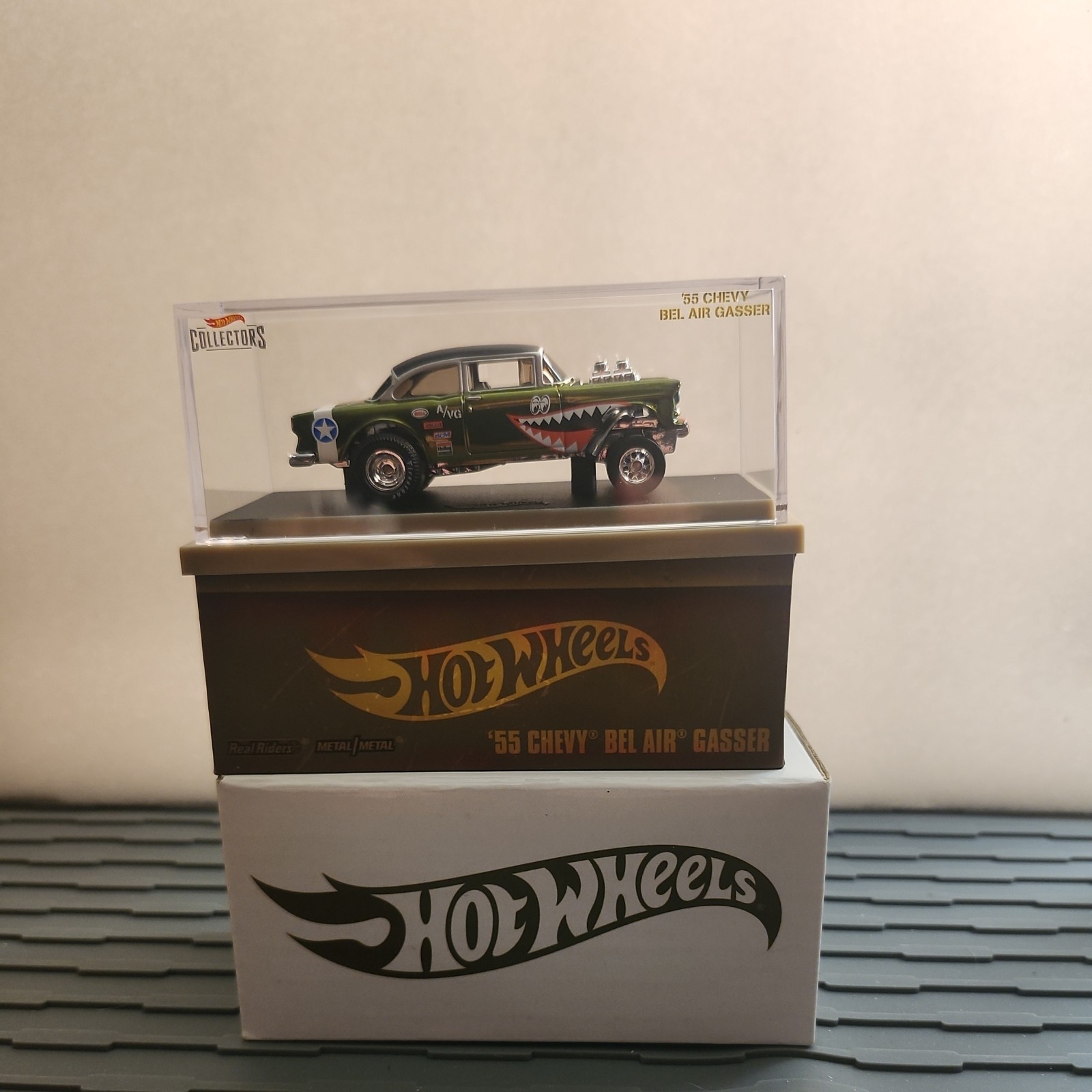 Hot Wheels ’55 CHEVY BEL AIR GASSER Flying Aces Tigers RLC Exclusive #8709/12000