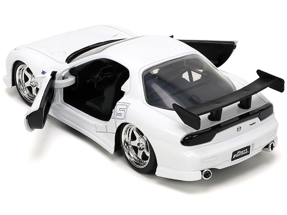 1993 MAZDA RX-7 “HKS” WHITE “FAST & FURIOUS 25 YEARS” 1/32 BY JADA 32588