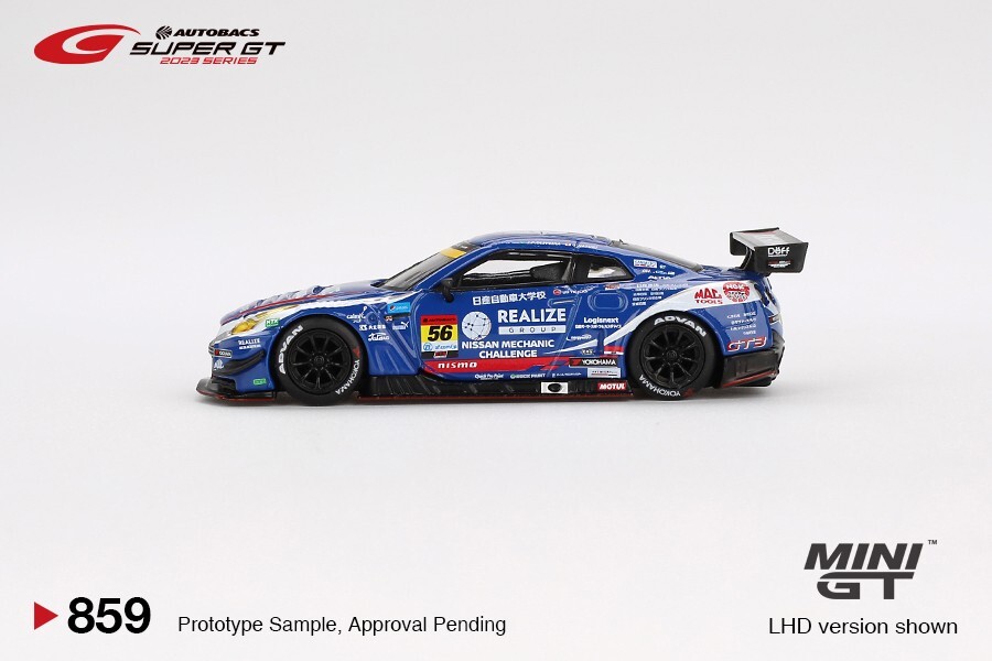 Mini GT 1:64 Nissan GT-R NISMO GT3 #56 REALIZE NISSAN MECHANIC CHALLENGE #859
