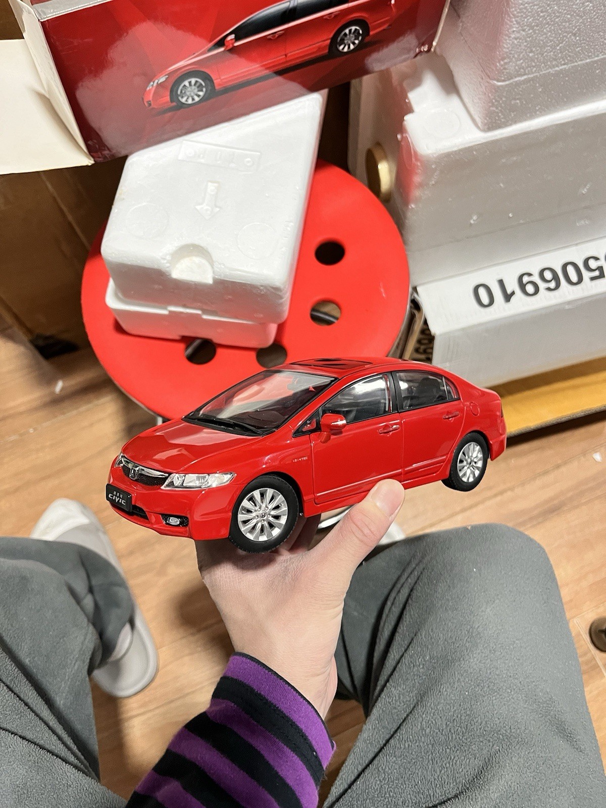 1:18 Scale 2009~2011 Honda Civic Rallye Red Diecast Model Car