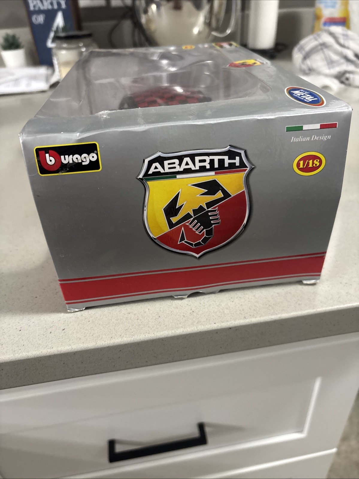 1/18 Abarth 500 ABARTH500 Dealer Officially Licensed Black 2008