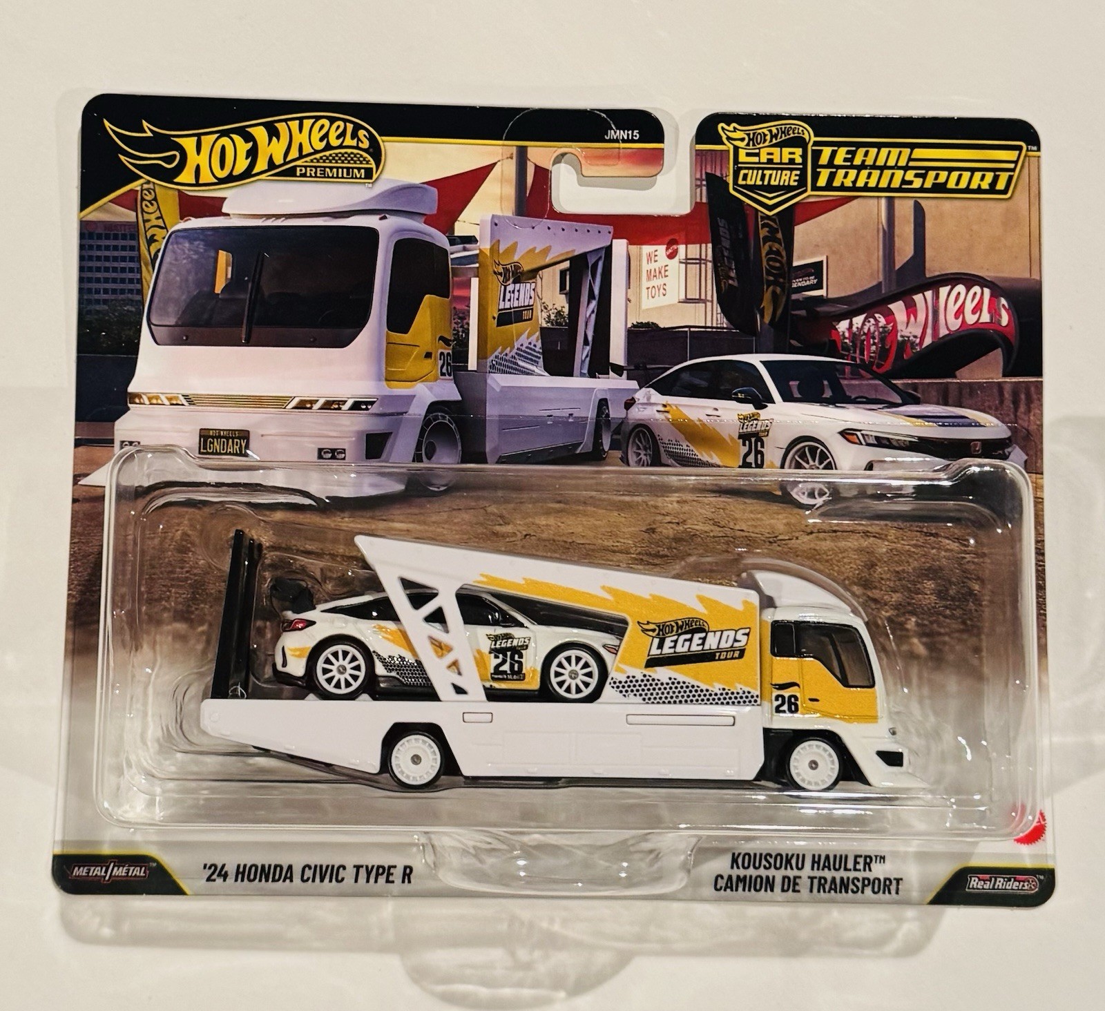 2026 Hot Wheels Team Transport HW Legends Tour – ‘24 Honda Civic Type R – NEW