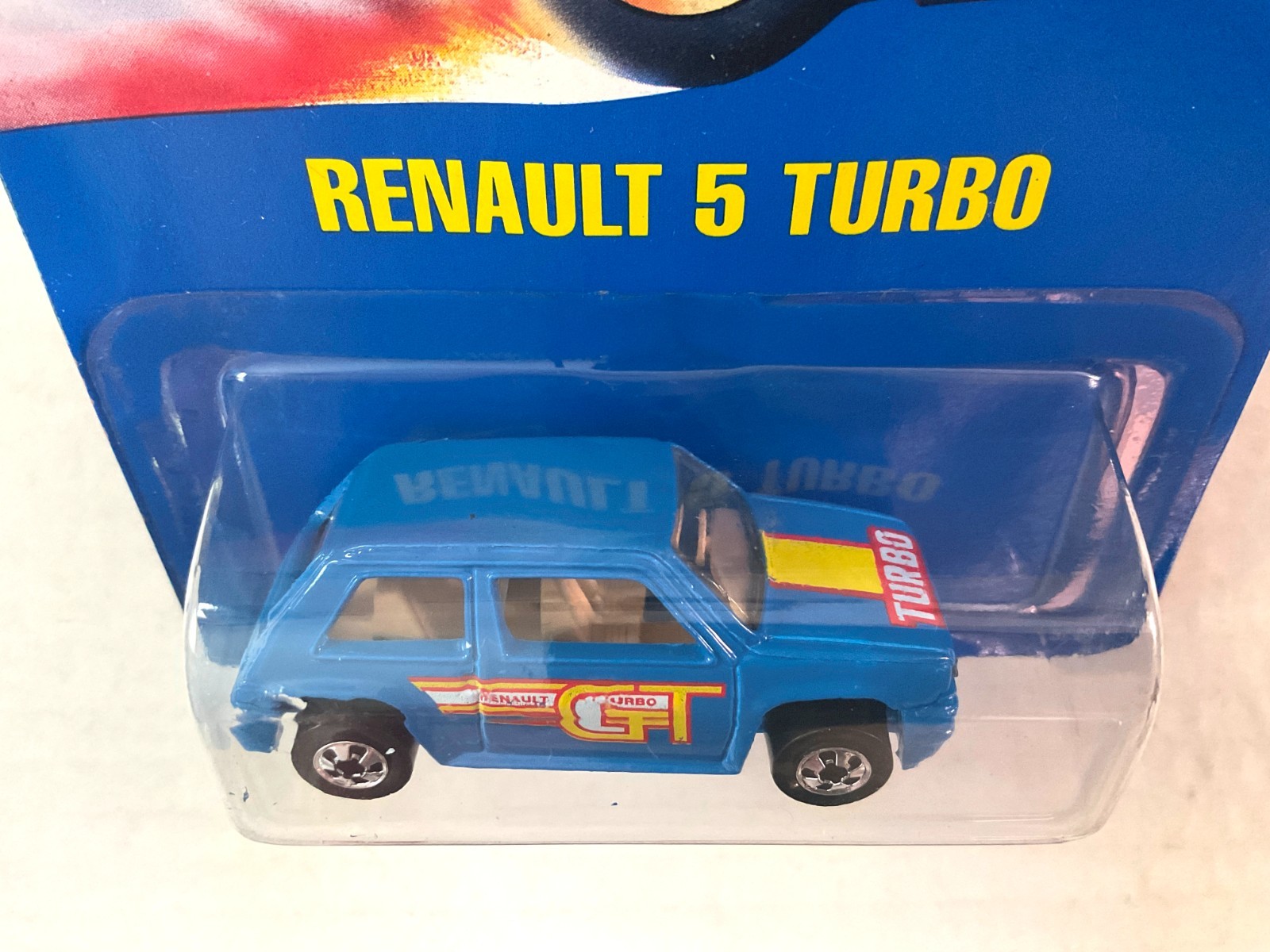Hot Wheels RENAULT 5 TURBO – 1990 BLUE CARD – Canada ONLY! NNO – BLUE