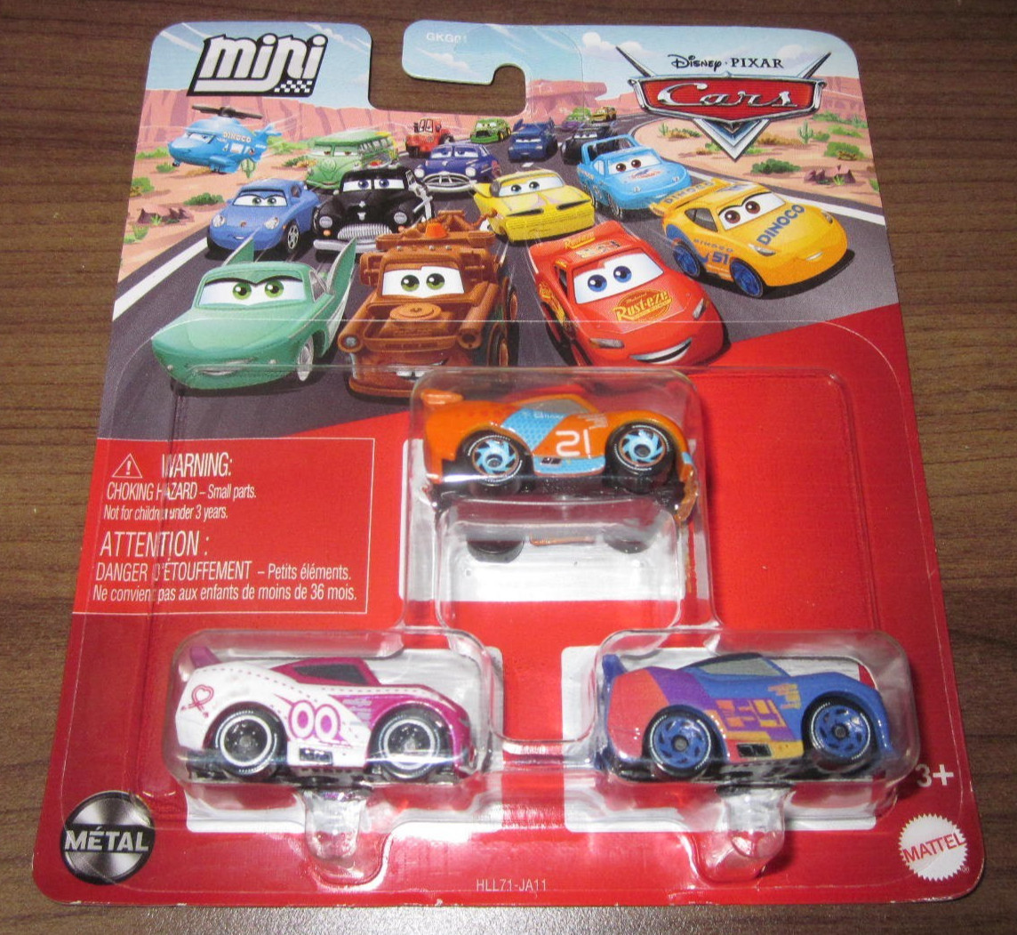 Disney Pixar Cars 2026 Mini Racers 3 Pack ~ Ryan, Barry DePedal, Flip Dover