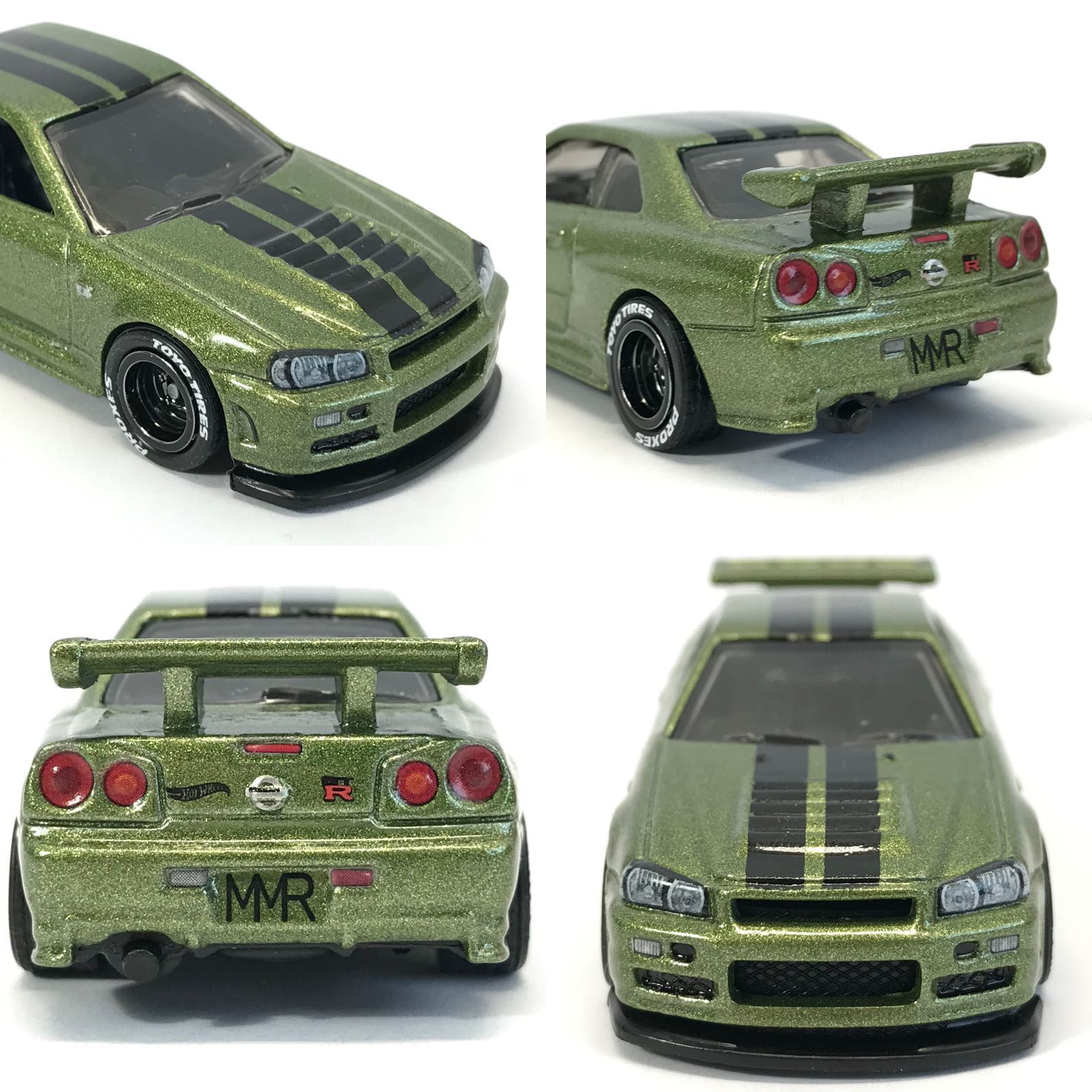 1/64 NISSAN GTR R34 Custom Waterslide Decals Headlight Taillight R35 Hot Wheelz
