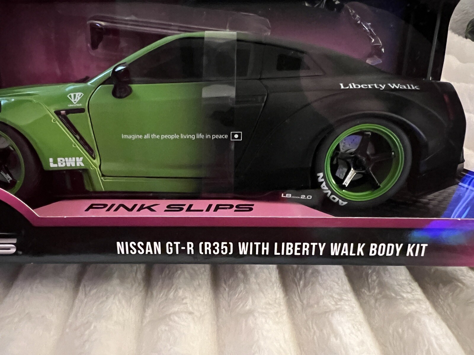 2024 Jada Pink Slips Nissan GT-R (R35) With Liberty Walk Body Kit 1/18 Scale JDM