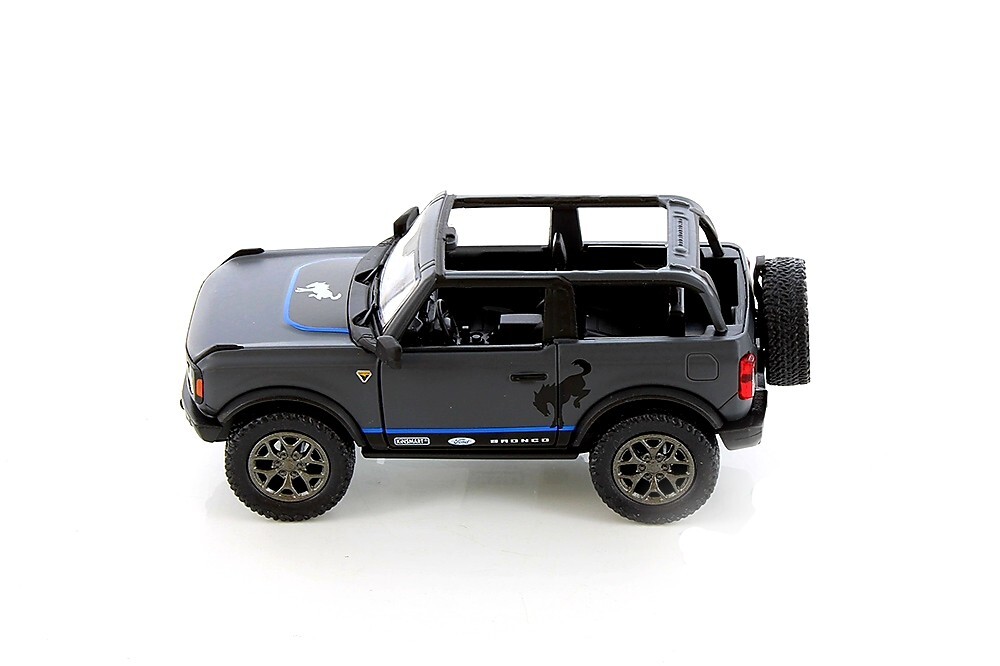 5438DFA 2022 BY KINSMART Ford Bronco Hard Top 1:34 Scale Diecast GRAY (NO BOX)